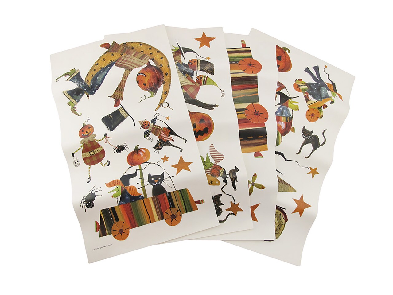 23 Piece Vintage Look Halloween Wall Decals Witchcraft Witch Craft